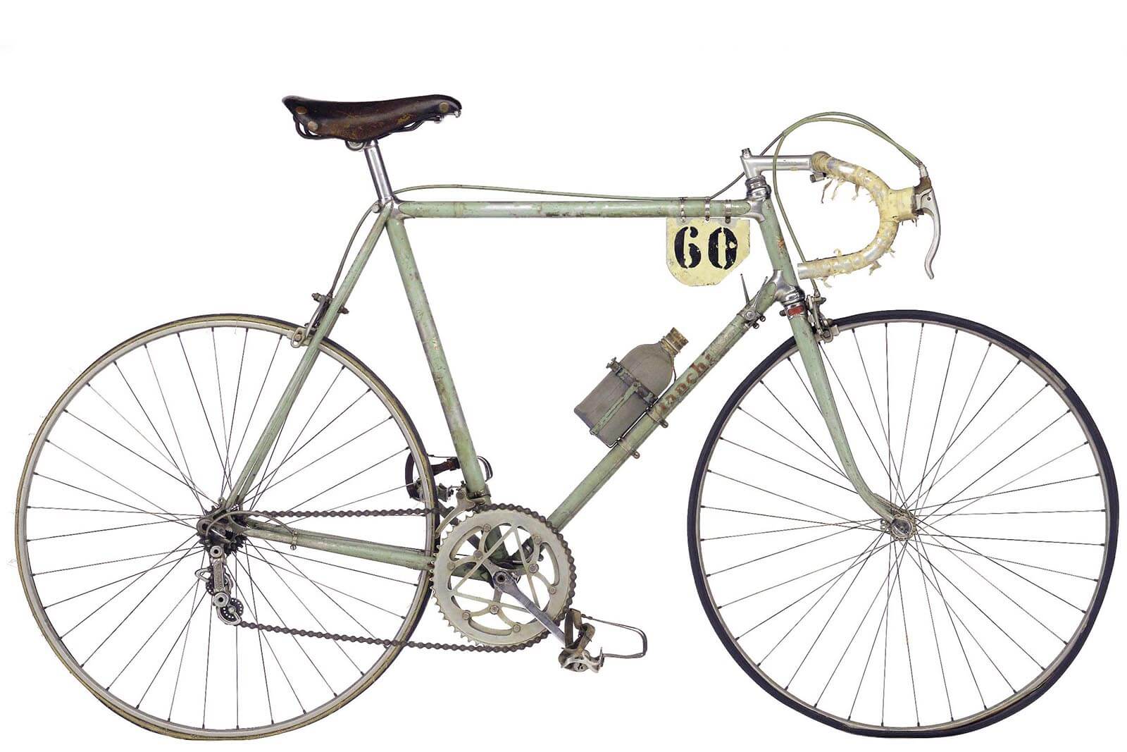 Ein Rennrad von Fausto Coppi